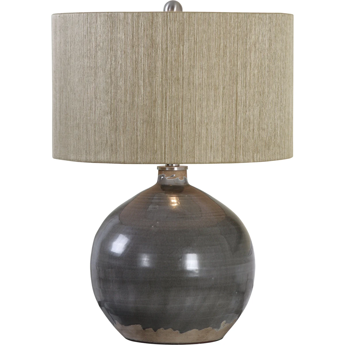 Uttermost Vardenis Gray Ceramic Table Lamp – Elegant Modern Accent Lighting
