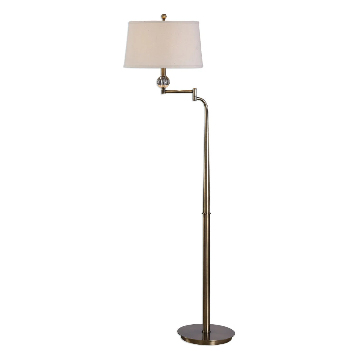 Uttermost 28106 Melini Swing Arm Floor Lamp