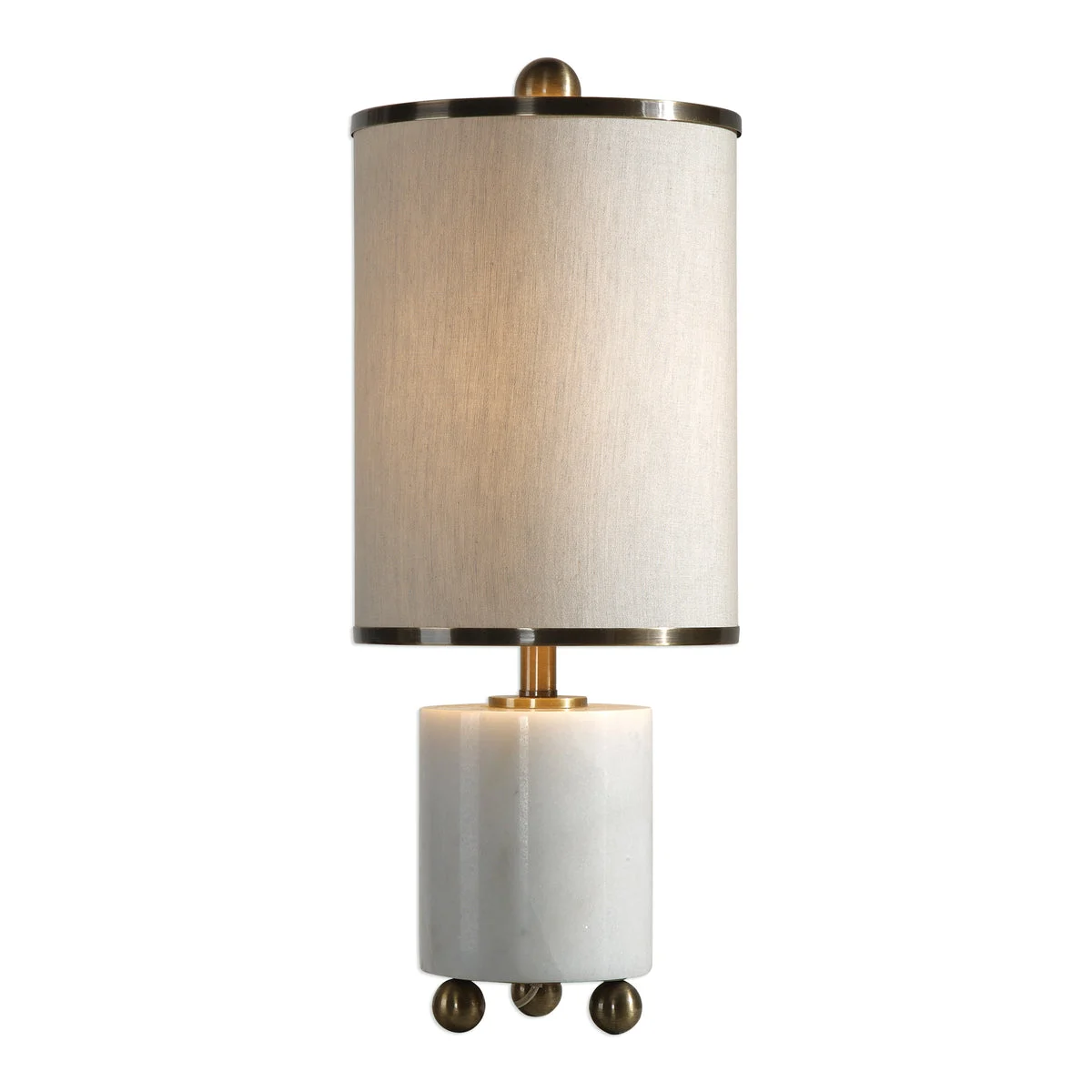 Uttermost 29396-1 Meelagh White Marble Lamp