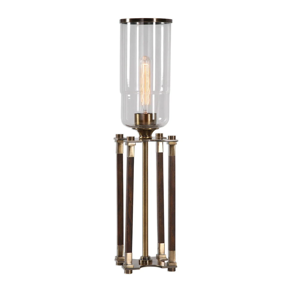 Uttermost 29548-1 Rostand Wood Column Lamp