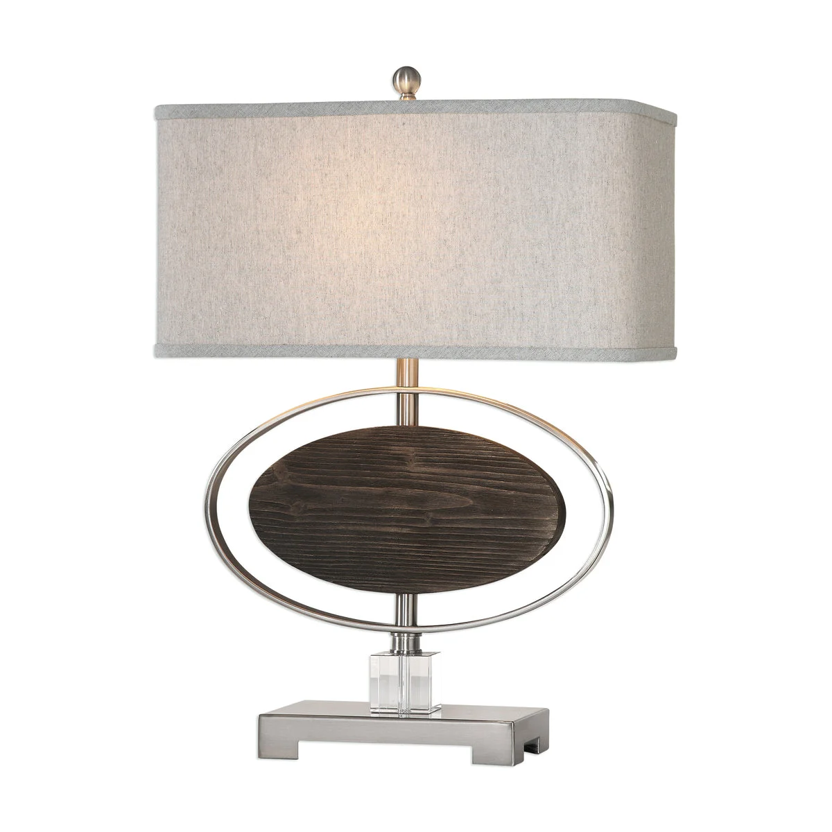 Uttermost 27558-1 Malik Wood Oval Lamp