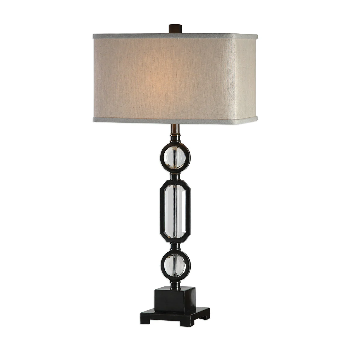 Uttermost 27562-1 Jugovo Bronze & Crystal Lamp