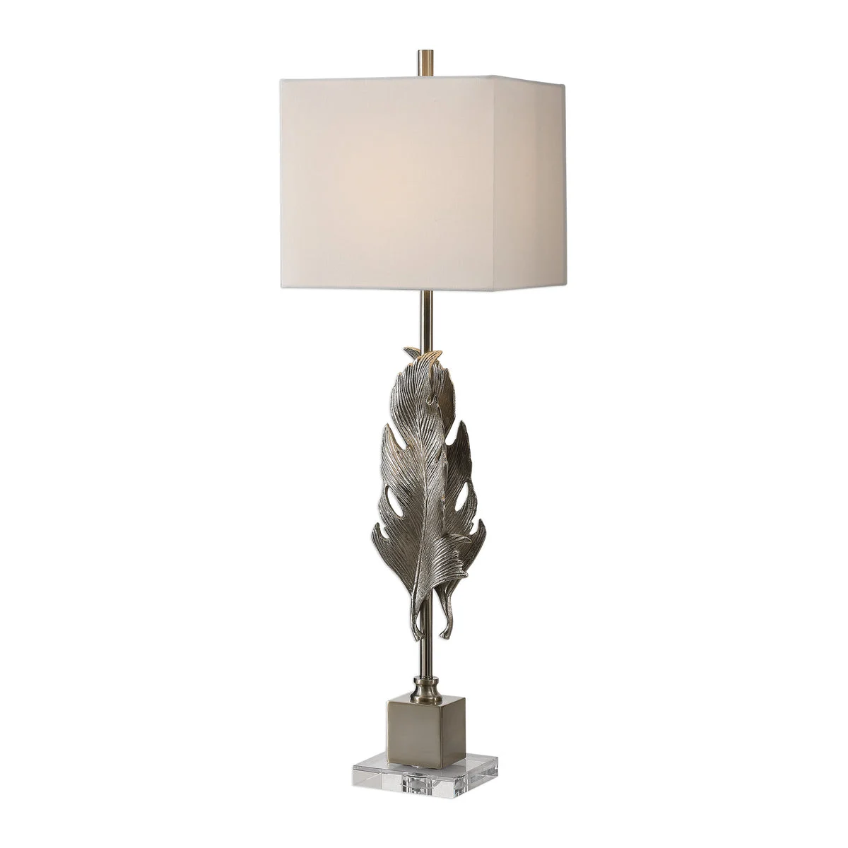 Uttermost 29591-1 Luma Metallic Silver Lamp