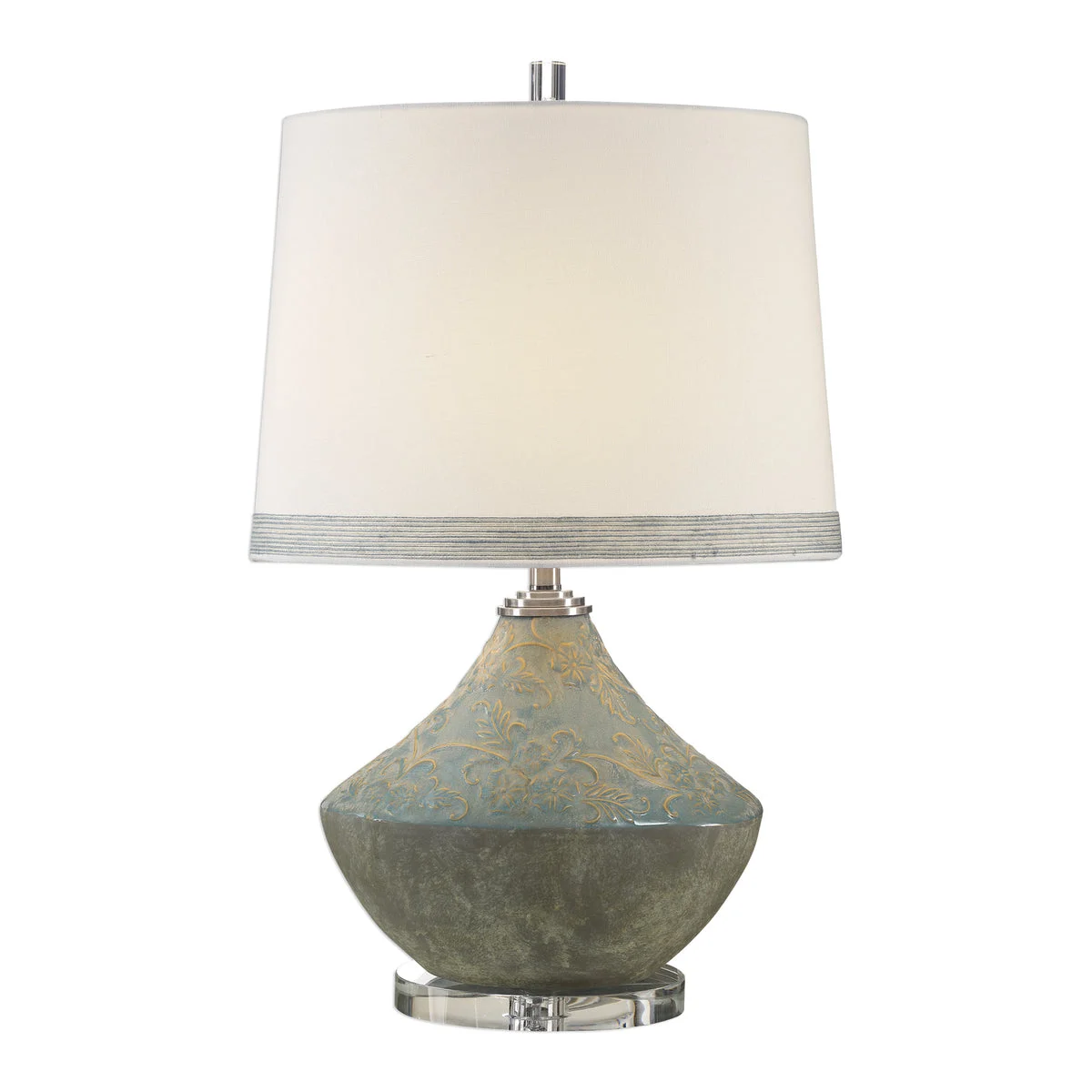 Uttermost 27781-1 Padova Aged Light Blue Lamp