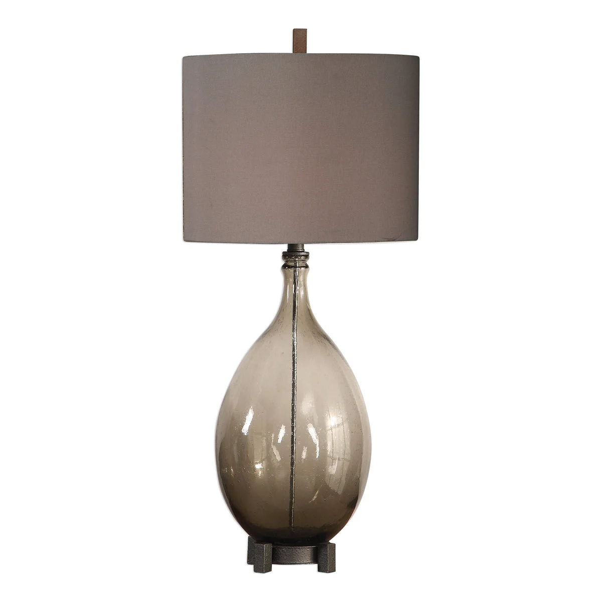 Uttermost 27878 Saimara Charcoal Glass Lamp