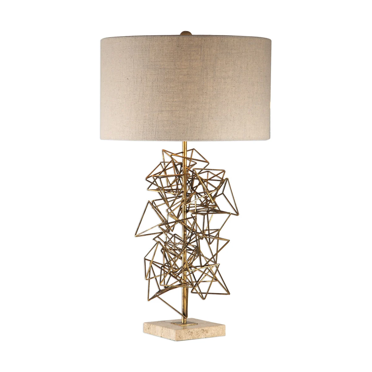 Uttermost 27816 Vasaya Abstract Gold Table Lamp