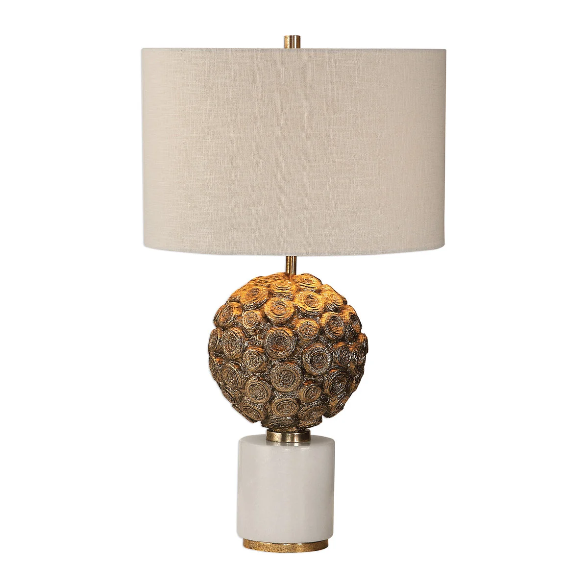 Uttermost 27853-1 Taro Aged Gold Lamp