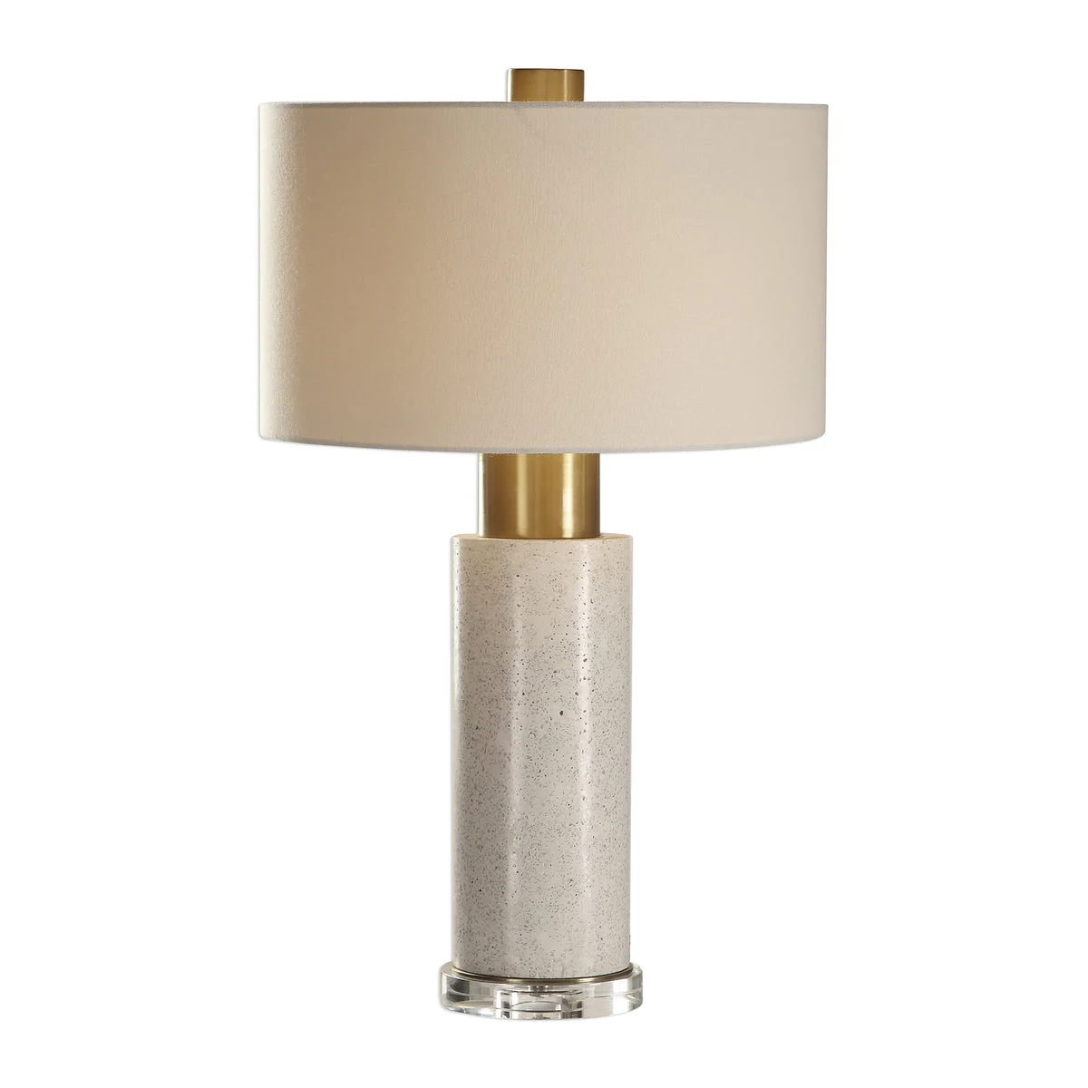 Uttermost 27854 Vaeshon Concrete Table Lamp with Bleached Column Base