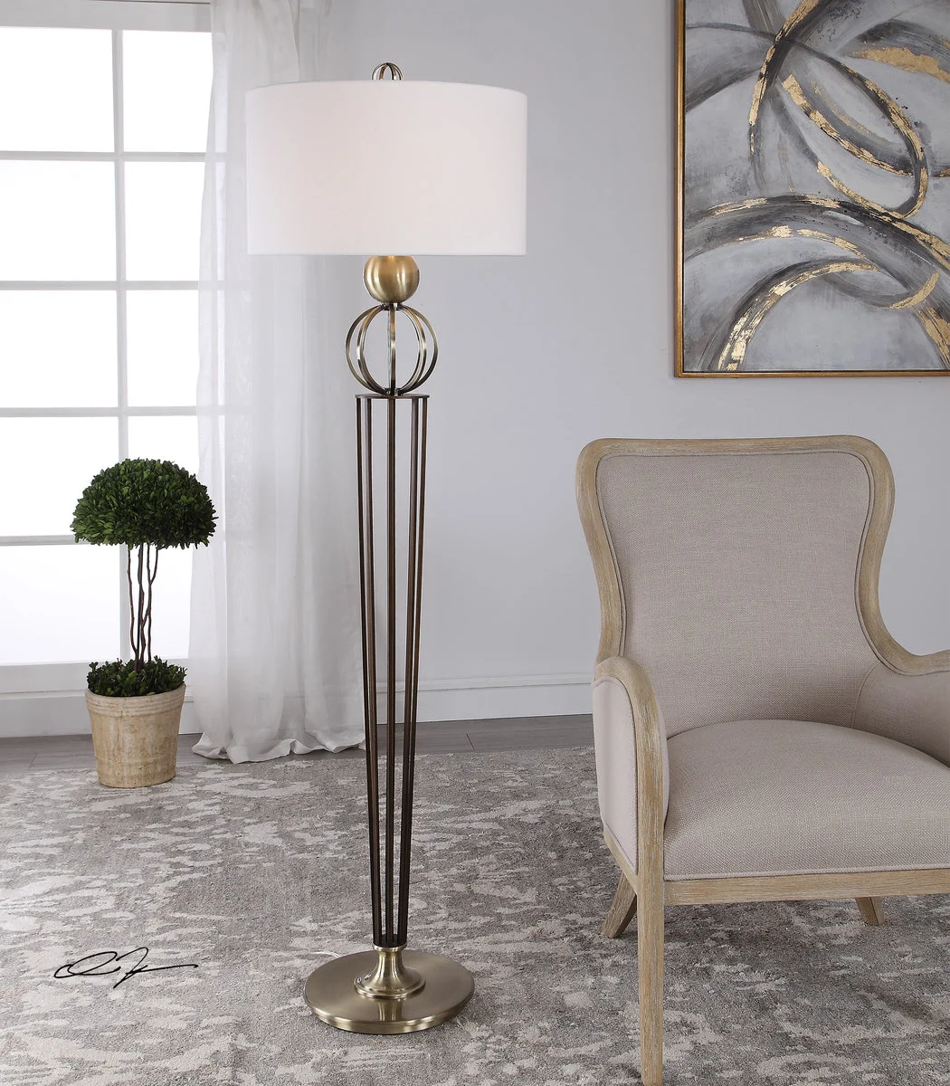 Uttermost 28188 Elisia Open-Profile Floor Lamp
