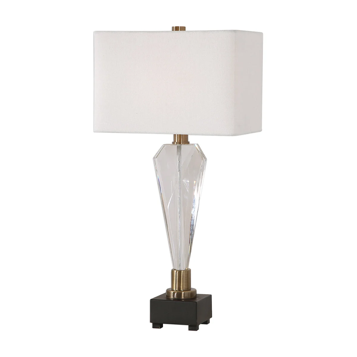 Uttermost 27904-1 Cora Geometric Crystal Table Lamp