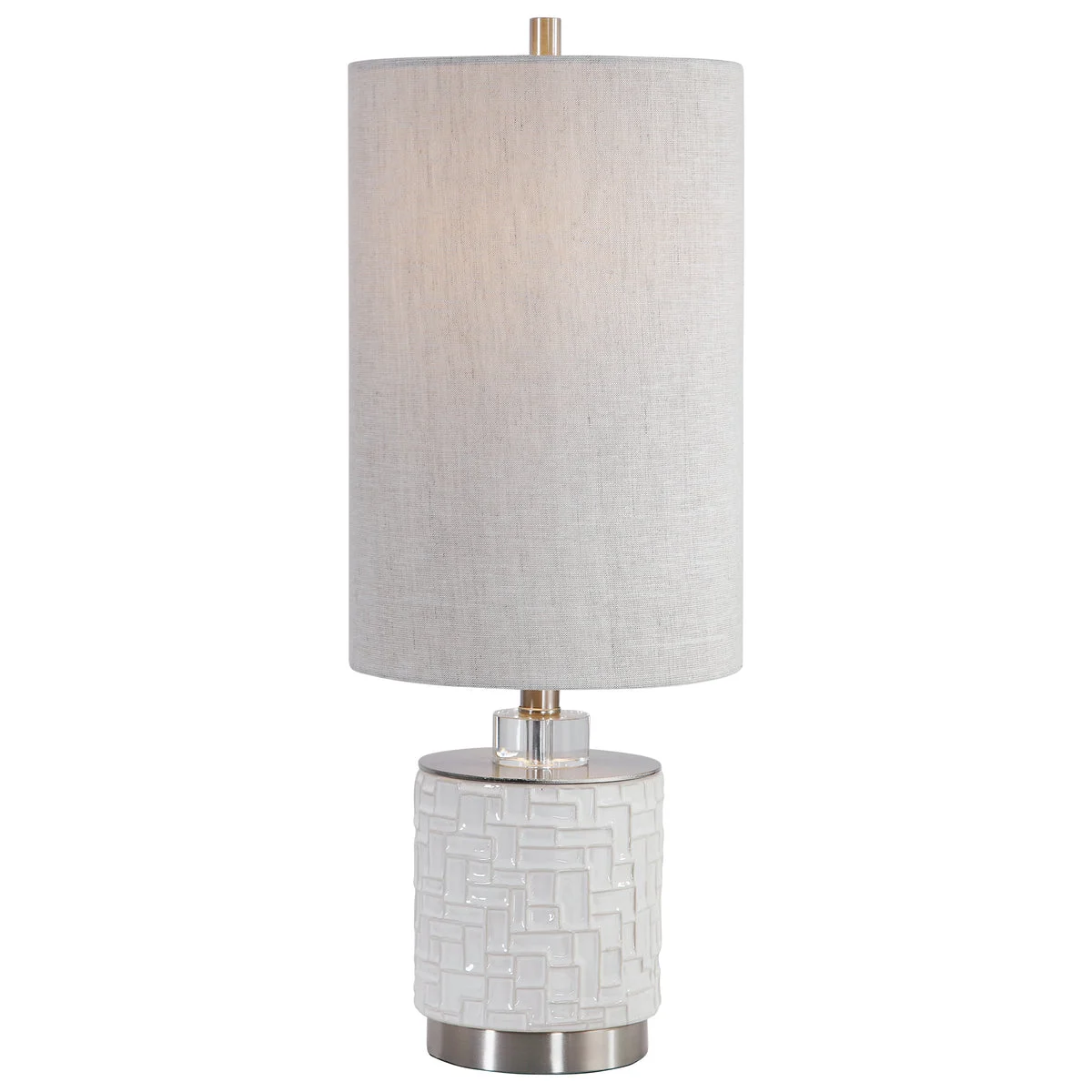 Uttermost 29731-1 Elyn Glossy White Accent Lamp