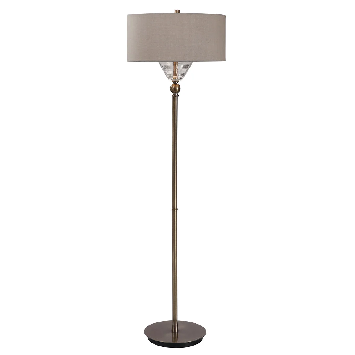 Uttermost 28201-1 Kensington Brass Floor Lamp
