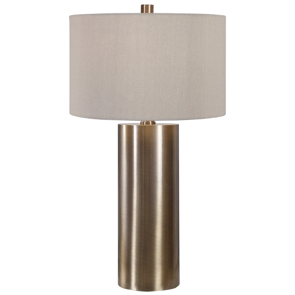 Uttermost Taria Brushed Brass Table Lamp – Steel Base with Gold Finish