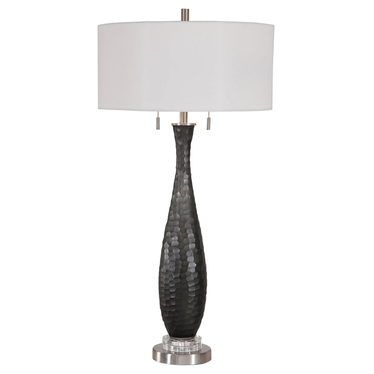 Uttermost 26373 Jothan Frosted Black Table Lamp