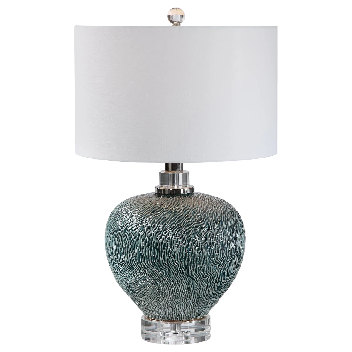 Uttermost 28208-1 Almera Dark Teal Table Lamp