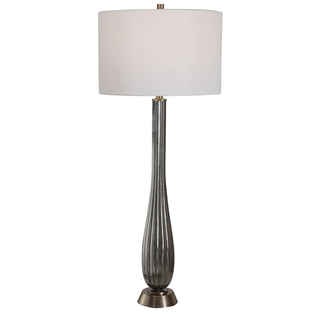 Uttermost 26360 Reeve Gray Glass Table Lamp