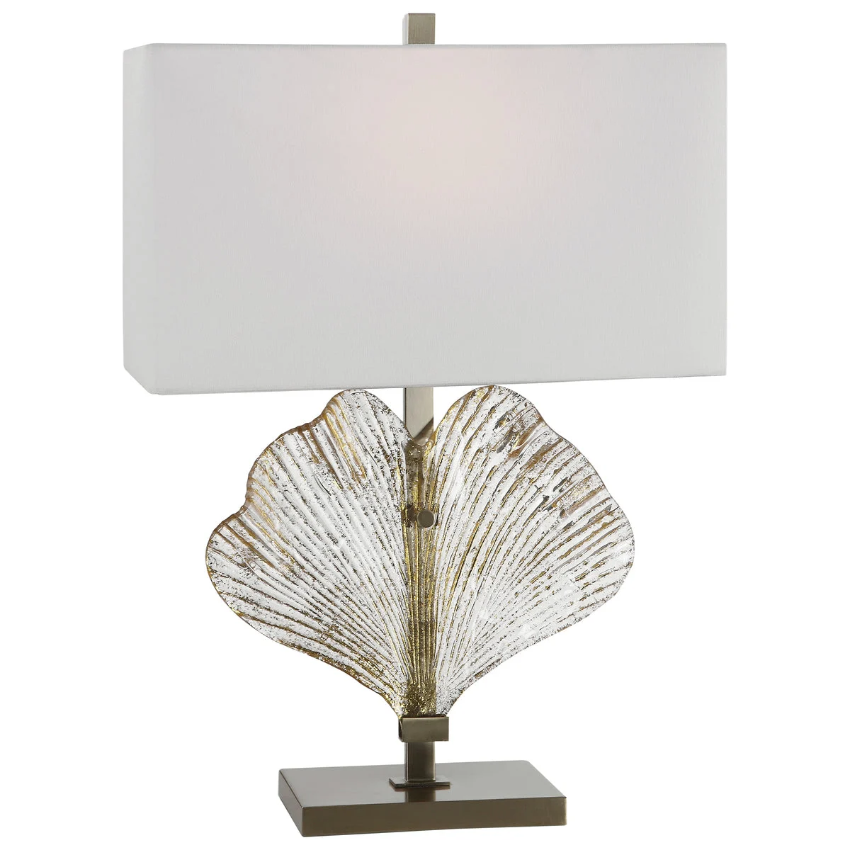 Uttermost 26363-1 Anara Glass Leaf Table Lamp
