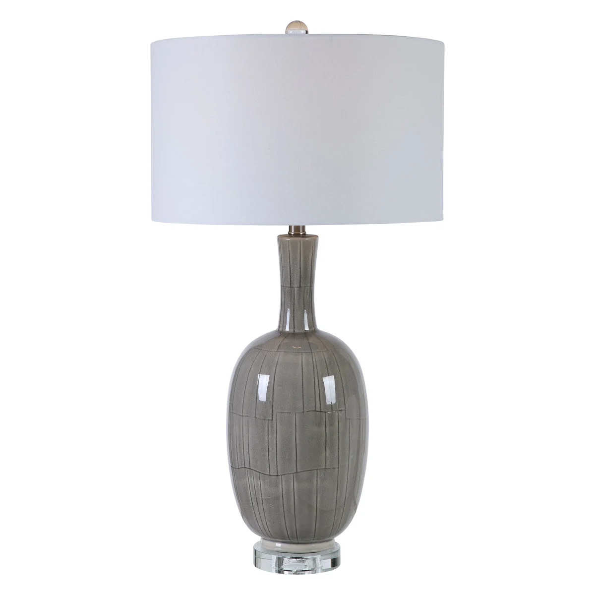 Uttermost 28279 LeAnna Gray Crackle Table Lamp