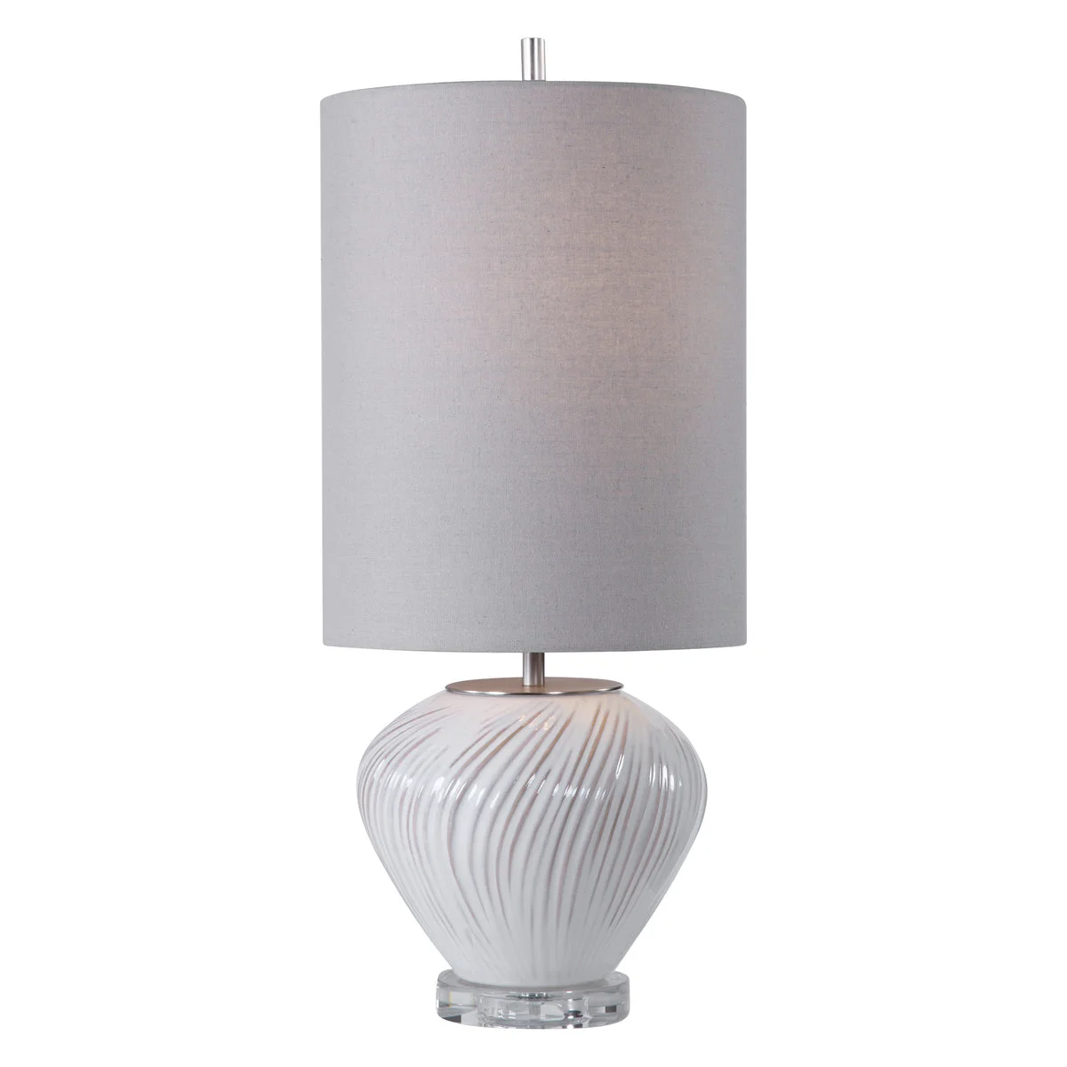 Uttermost 29743-1 Lucerne White Buffet Lamp