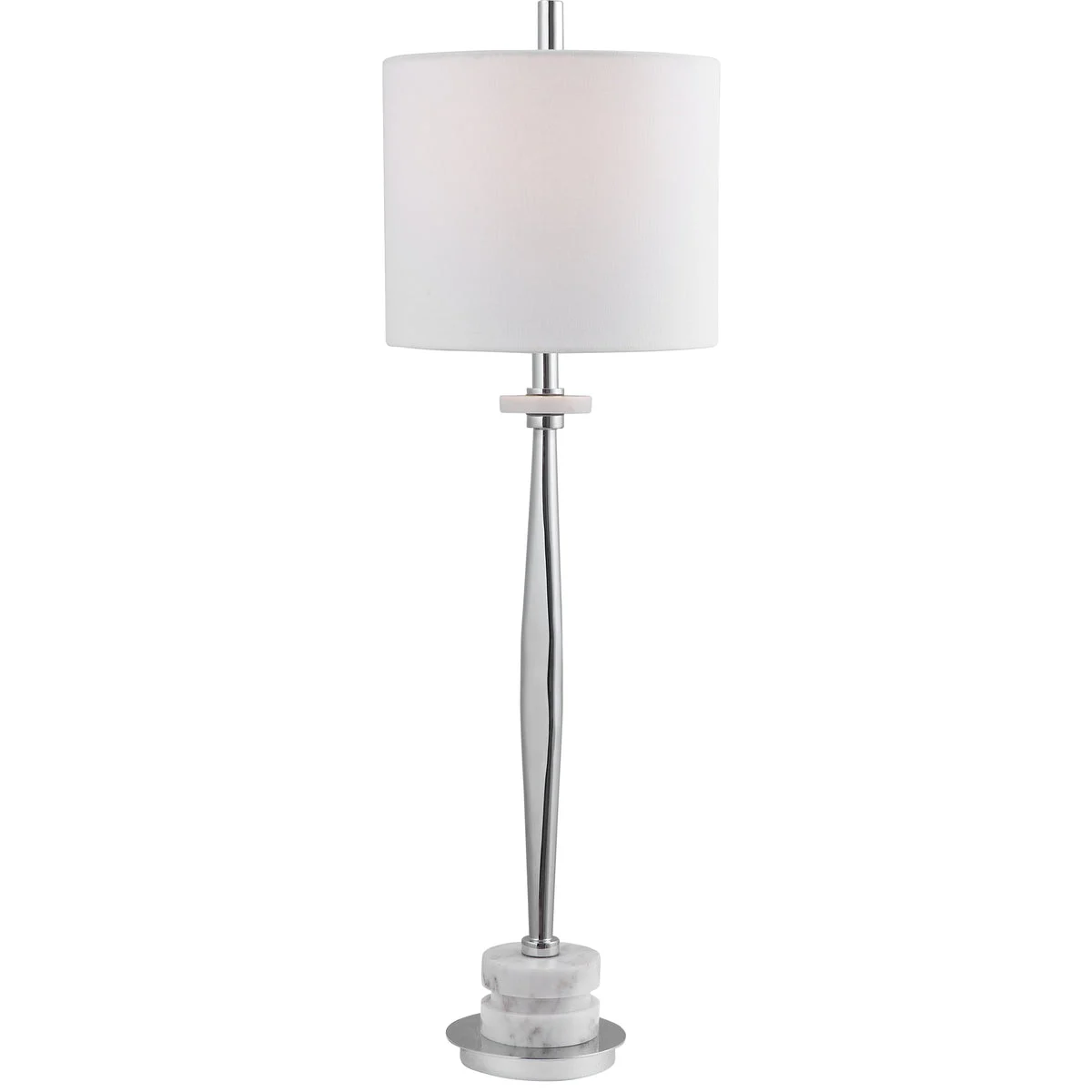 Uttermost 29749-1 Magnus Chrome Buffet Lamp