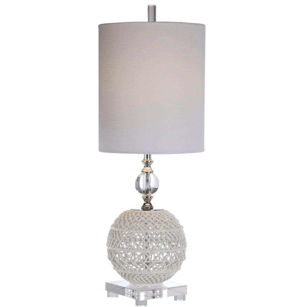 Uttermost 29741-1 Mazarine Open Ceramic Buffet Lamp