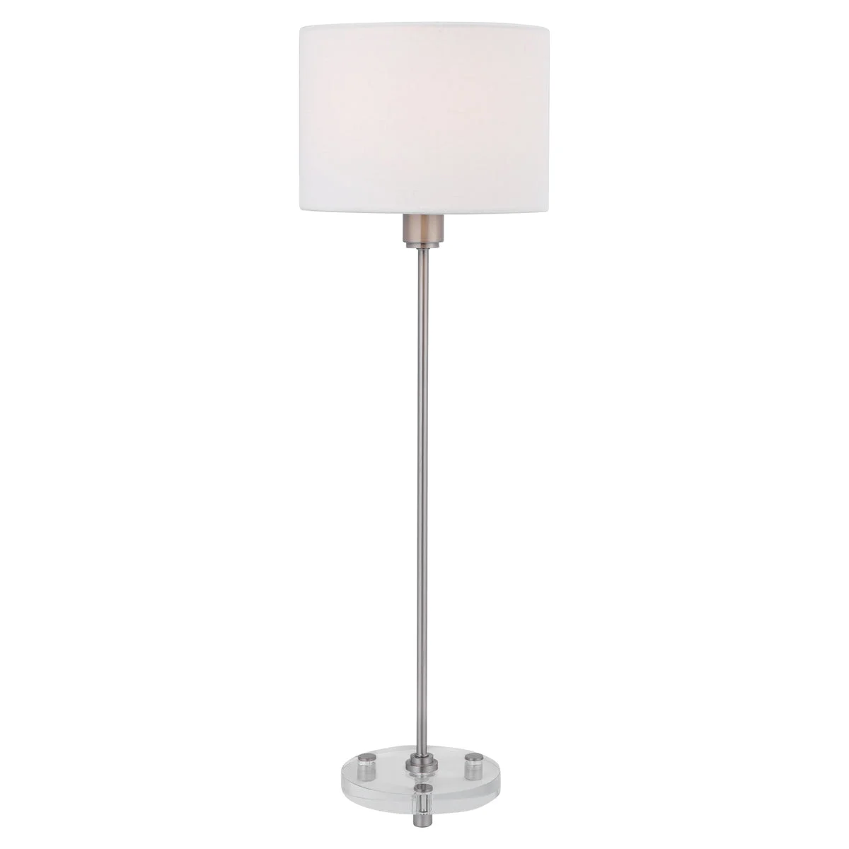 Uttermost 28350-1 Wick Nickel Buffet Lamp