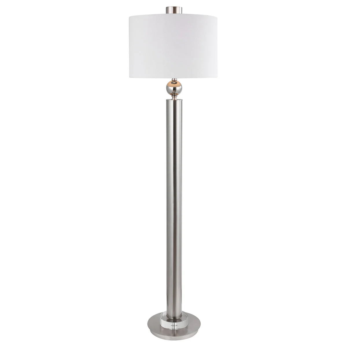 Uttermost 28345 Silverton Brushed Nickel Floor Lamp