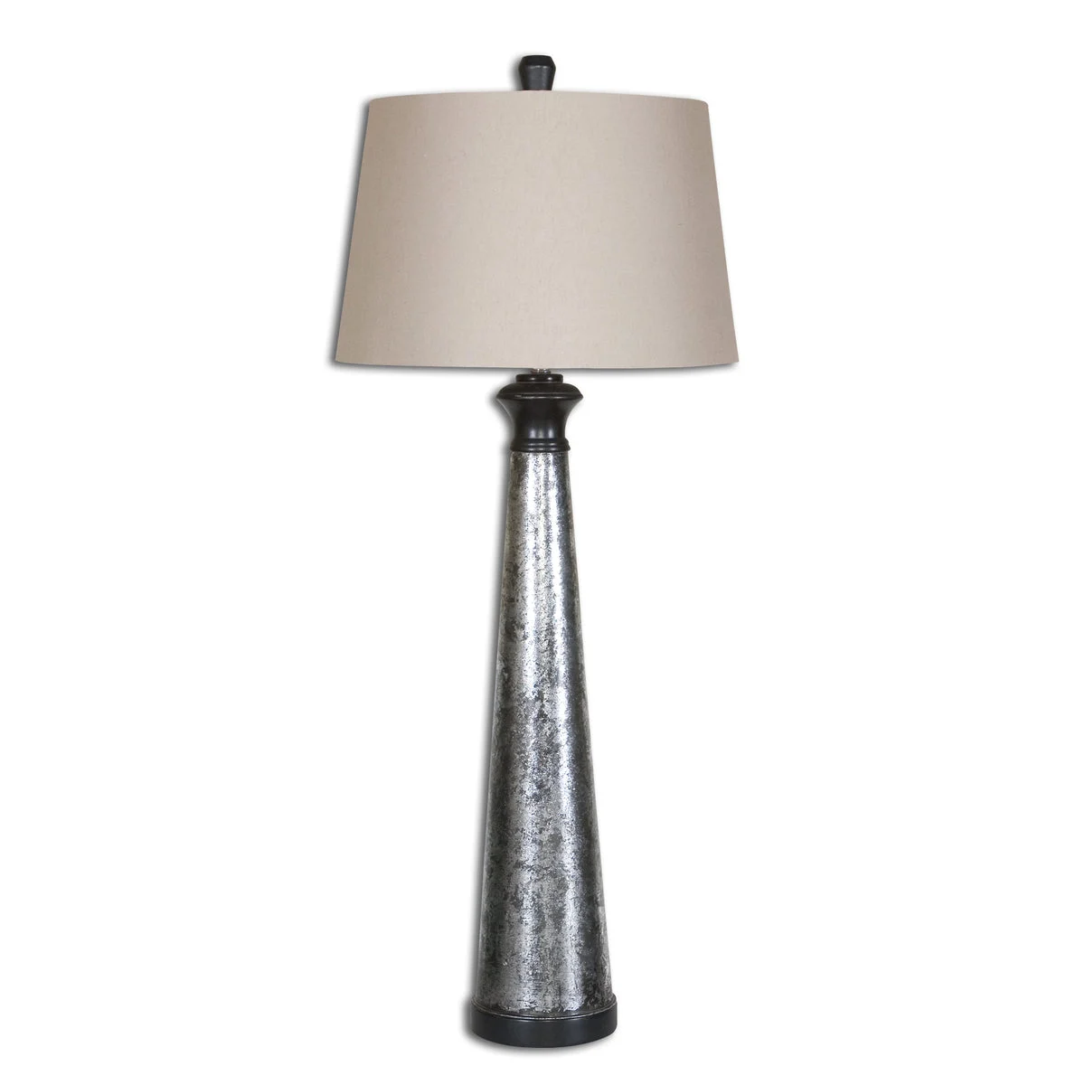 Uttermost 26214 Mustapha Distressed Silver Table Lamp