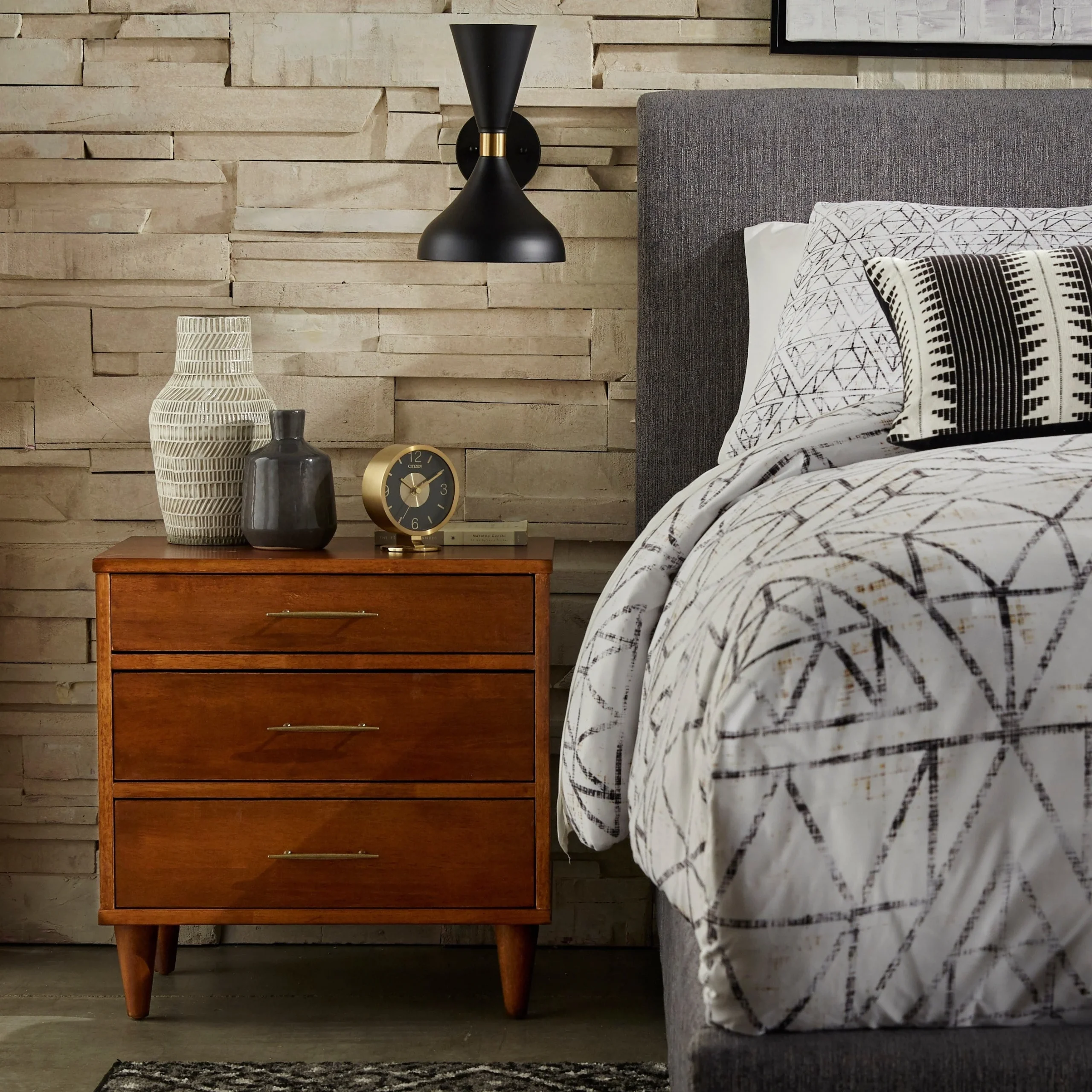 Lifestorey Ana 3-Drawer Nightstand