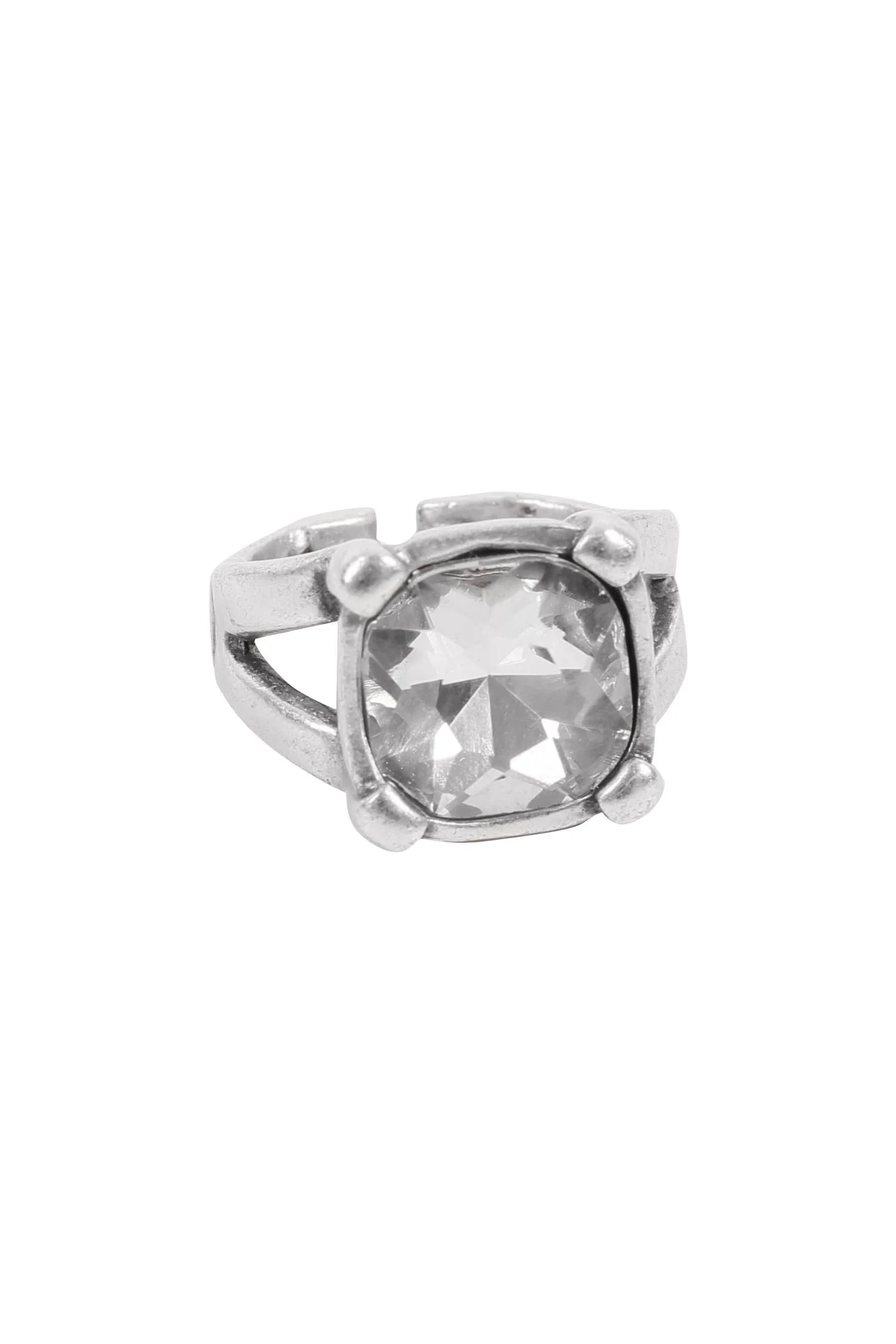 Handmade Crystal Brass Ring