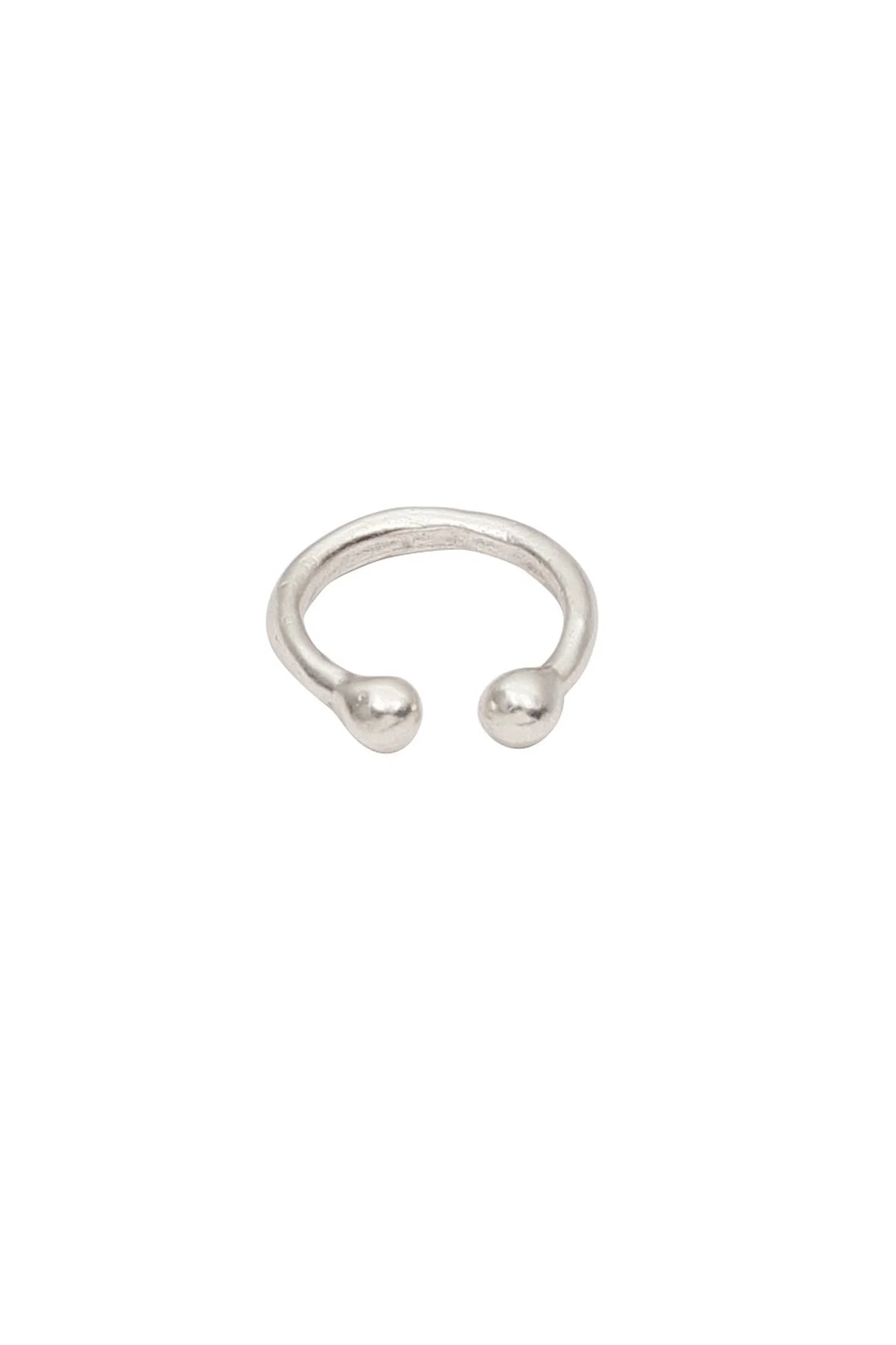 Handmade Open Ball Silver Plated Ring