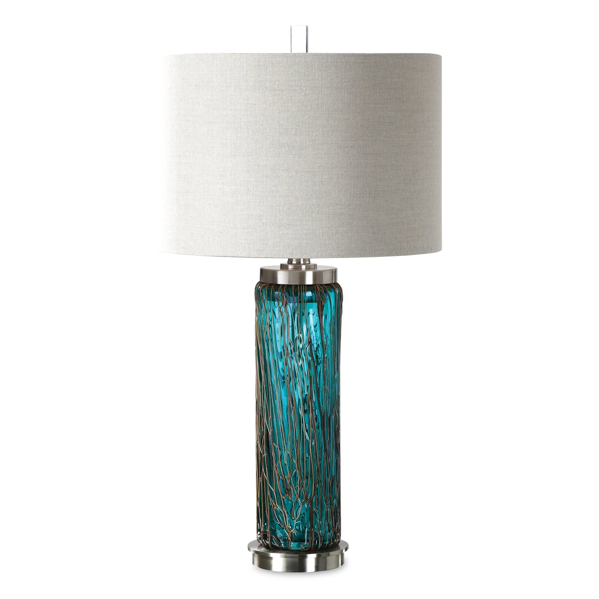 Almanzora Blue Glass Lamp