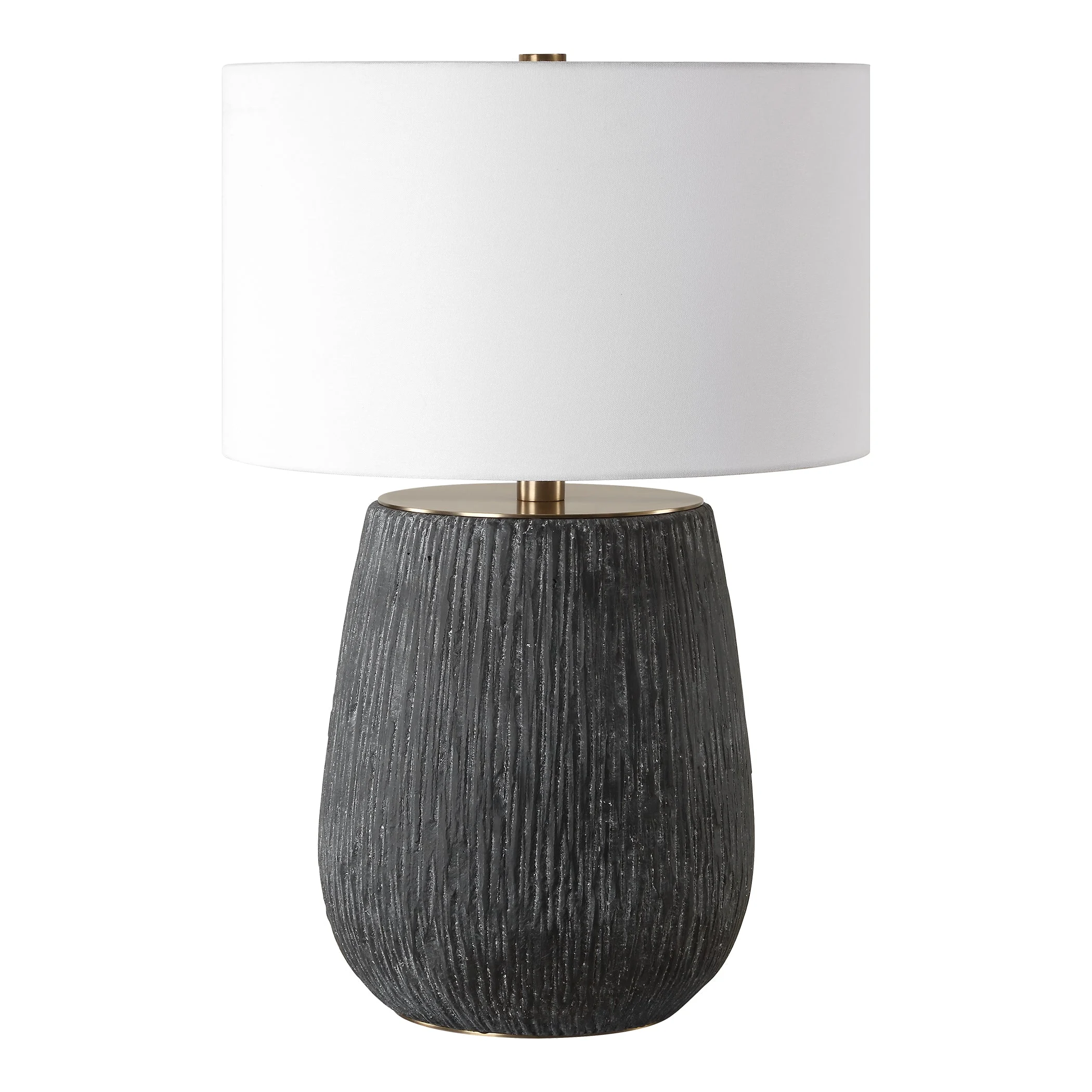 Americana Aged Black Table Lamp