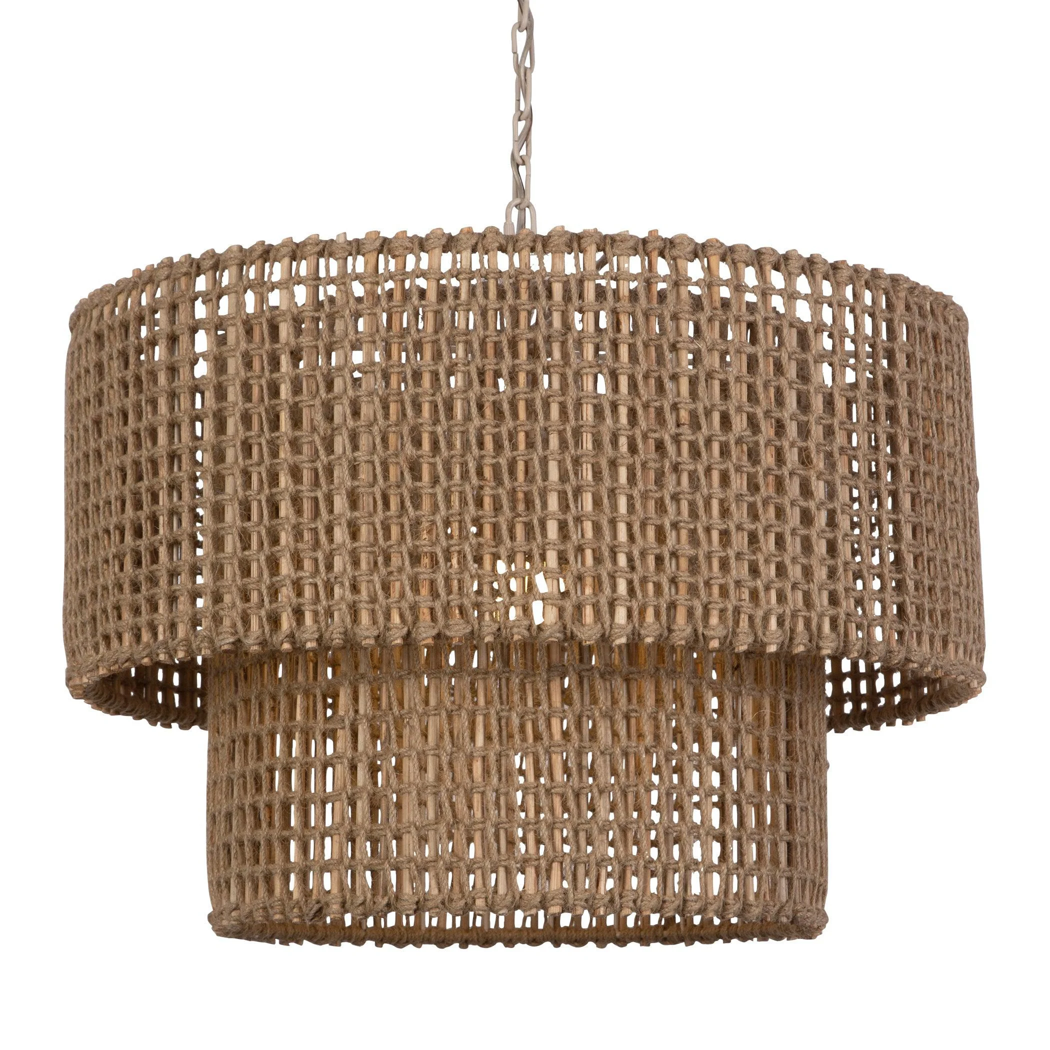 Biswas Woven Jute 1 Light Pendant