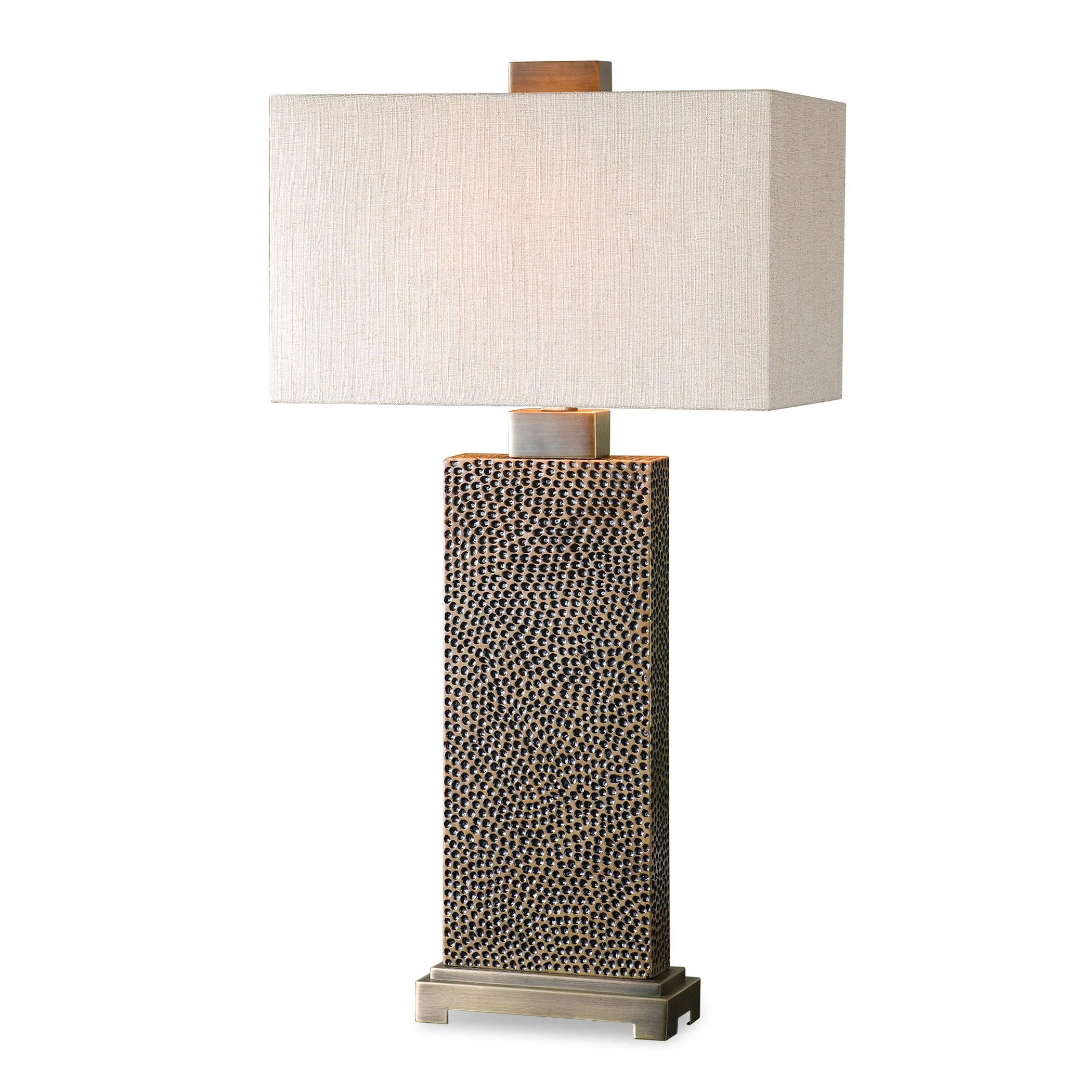 Canfield Coffee Bronze Table Lamp