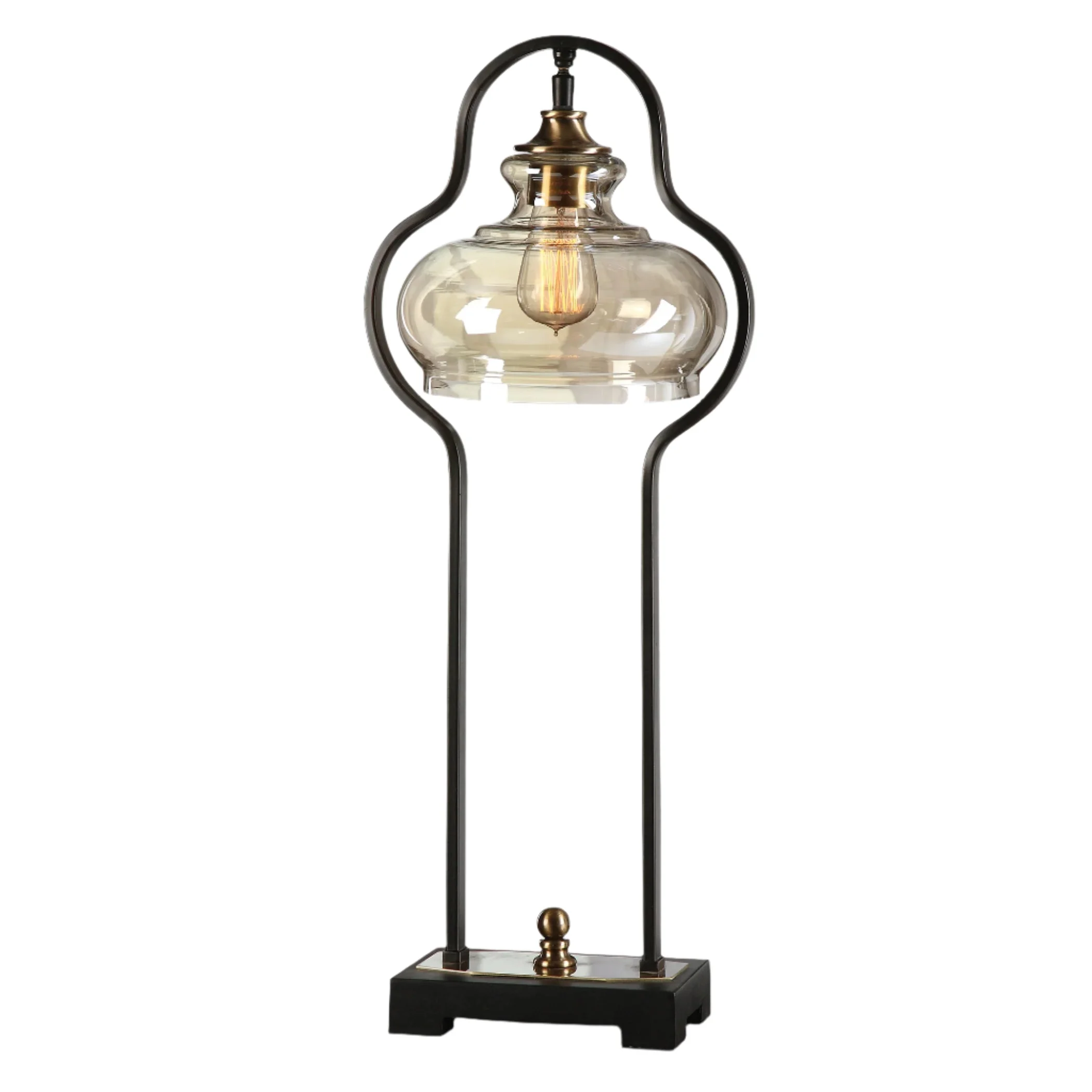 Cotulla Aged Black Desk Lamp