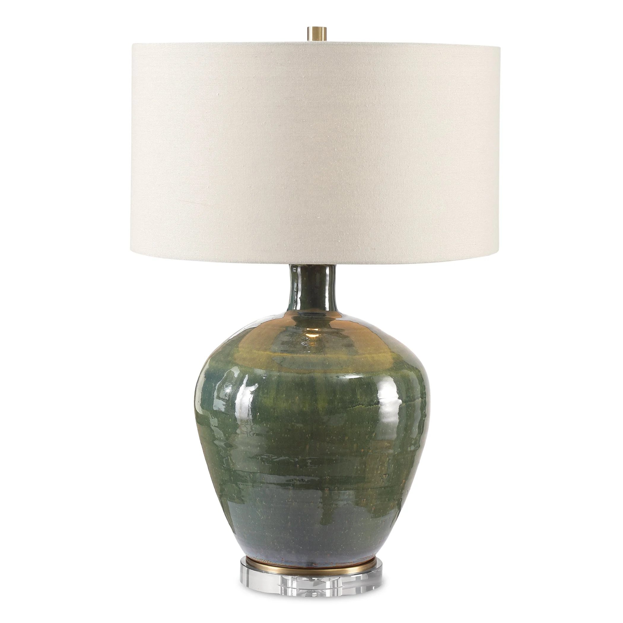 Elva Emerald Table Lamp
