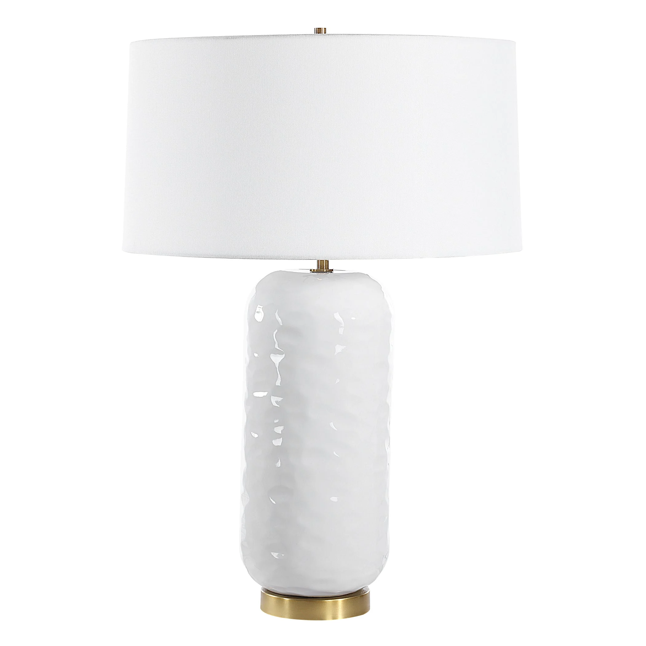Iona White Glaze Table Lamp