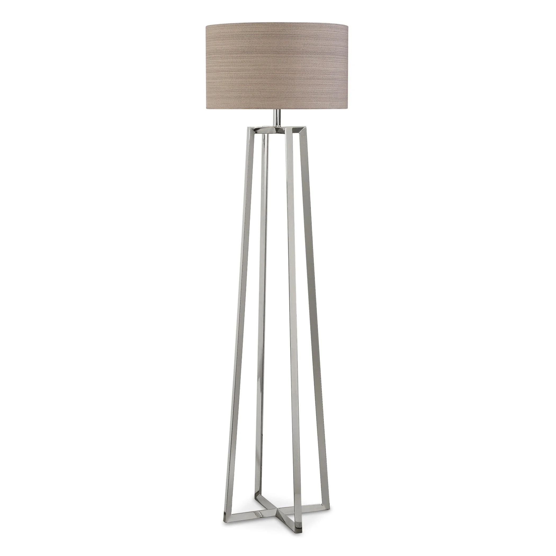 Keokee Polished Nickel Floor Lamp
