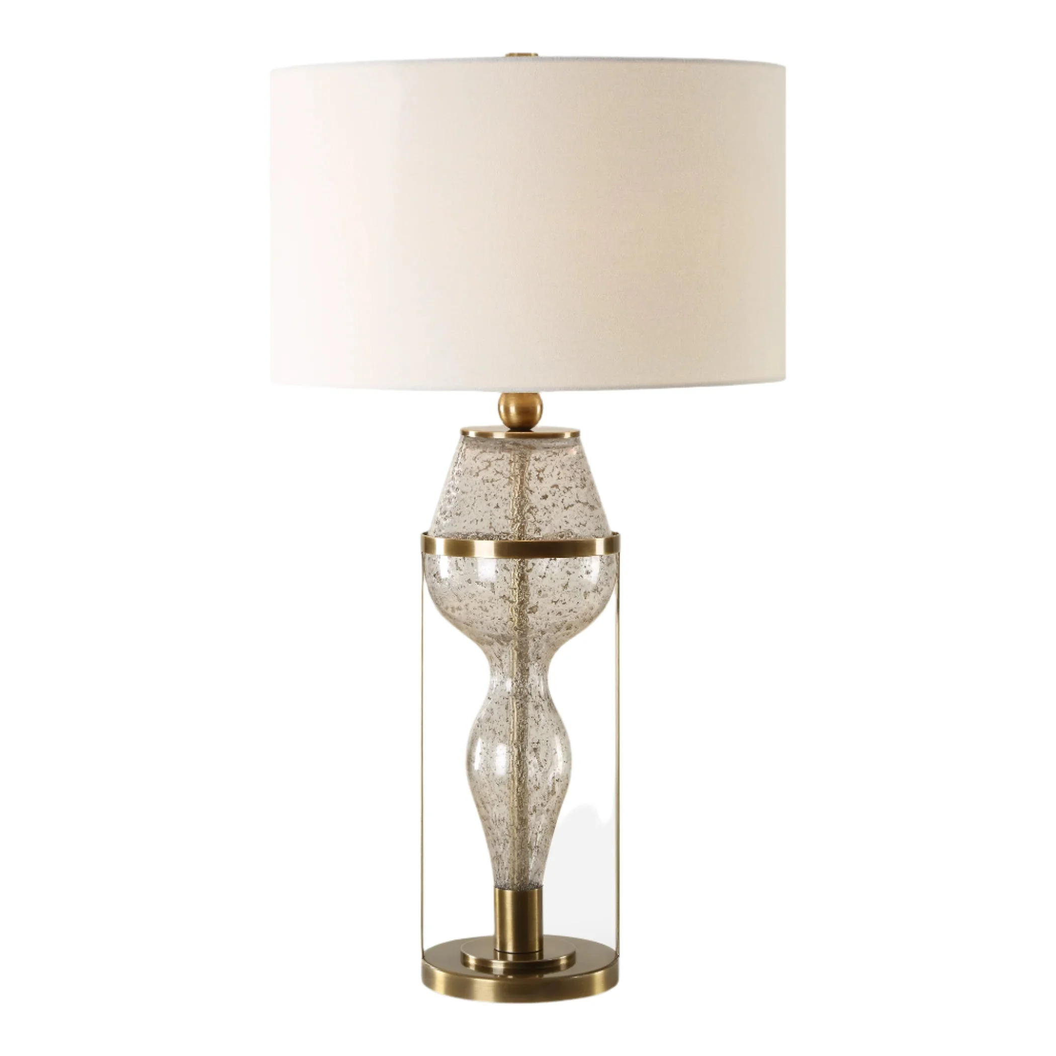 Out Of Time Seeded Glass Table Lamp