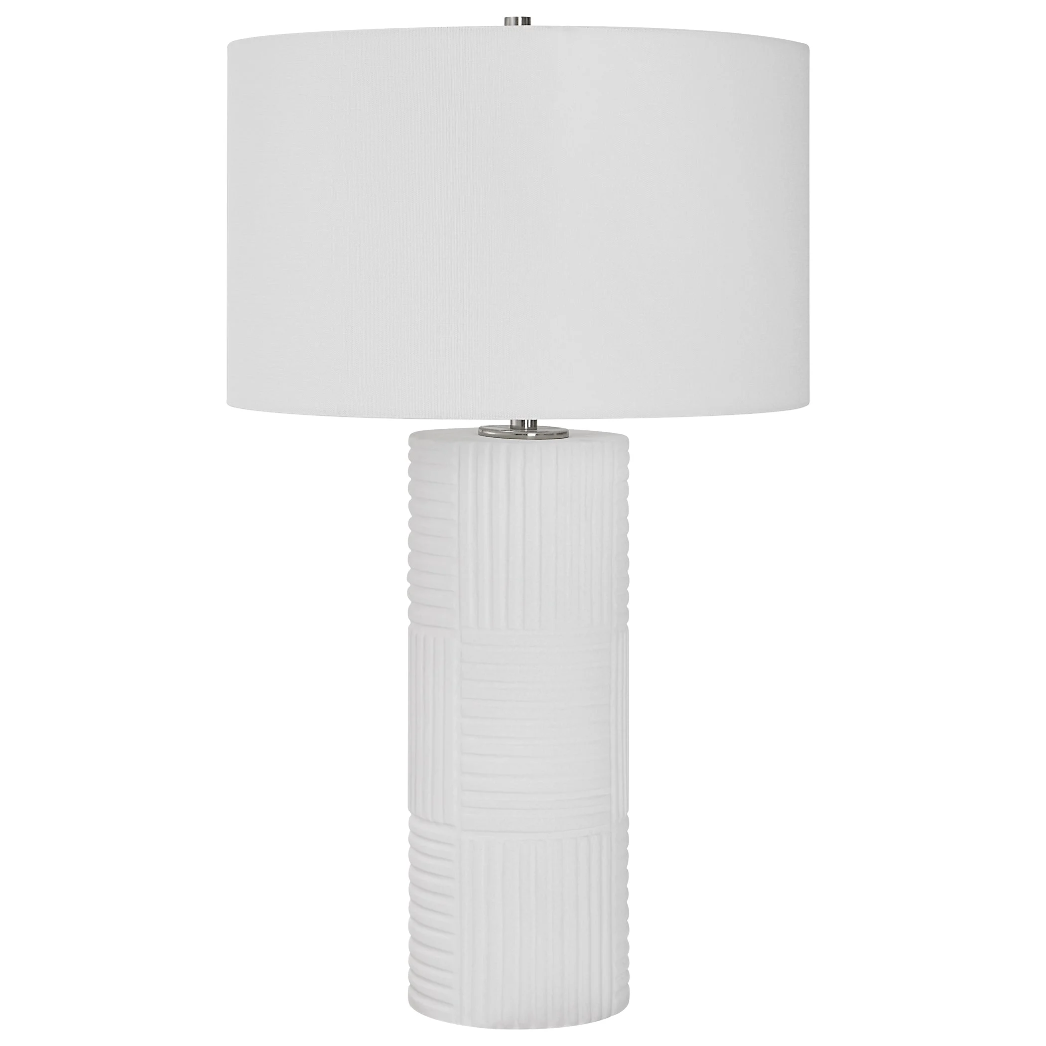 Patchwork White Table Lamp