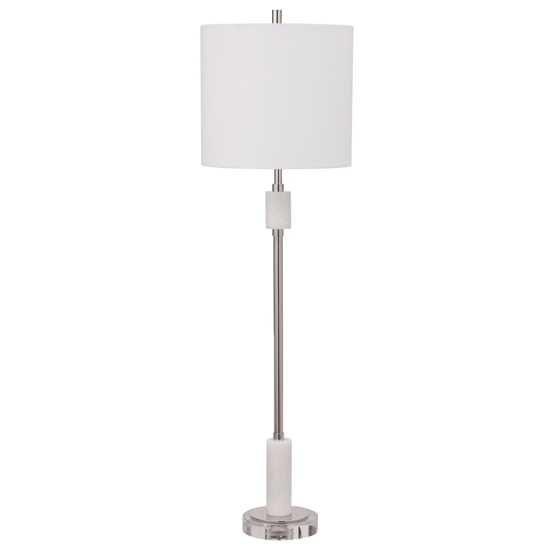 Sussex Nickel Buffet Lamp