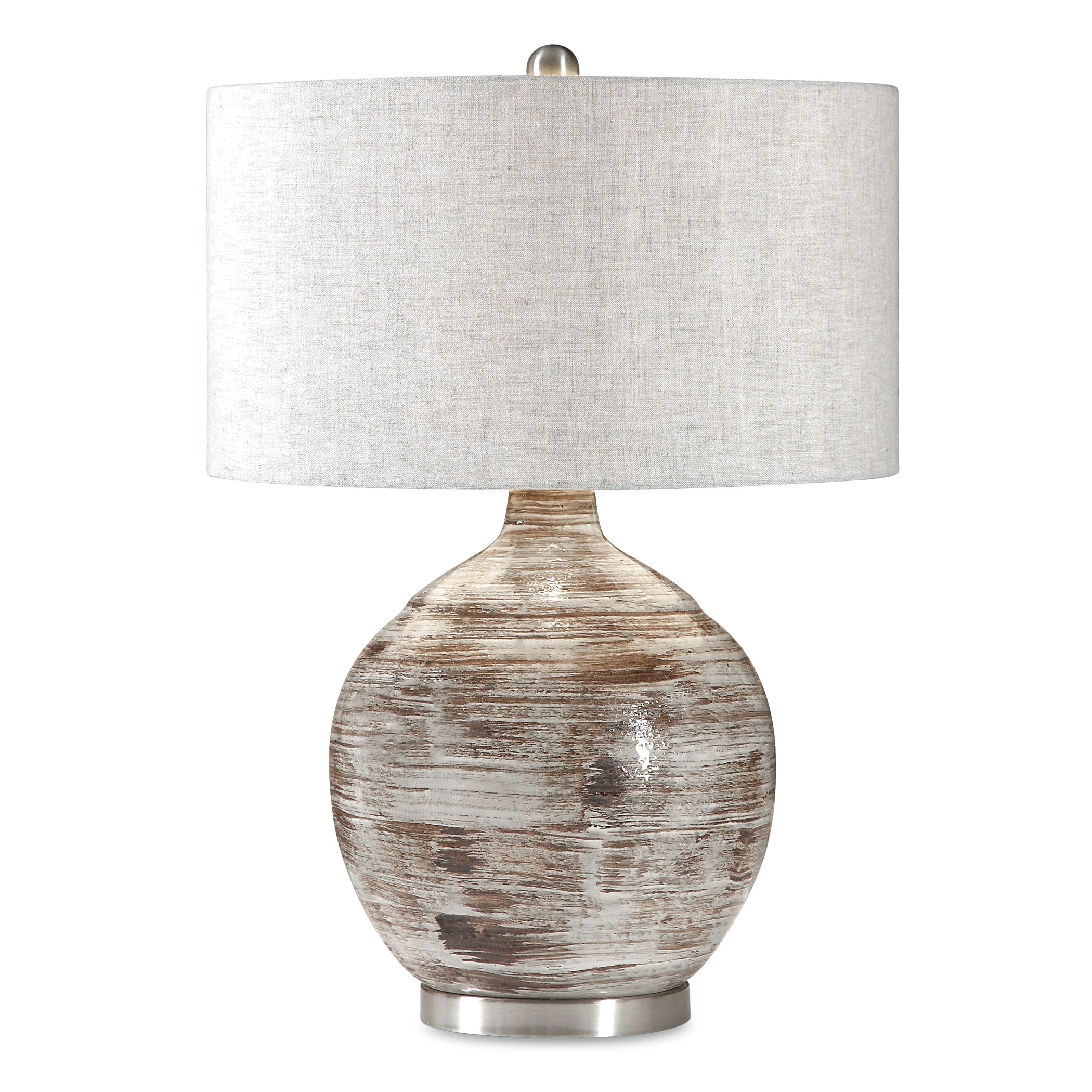 Tamula Distressed Ivory Table Lamp