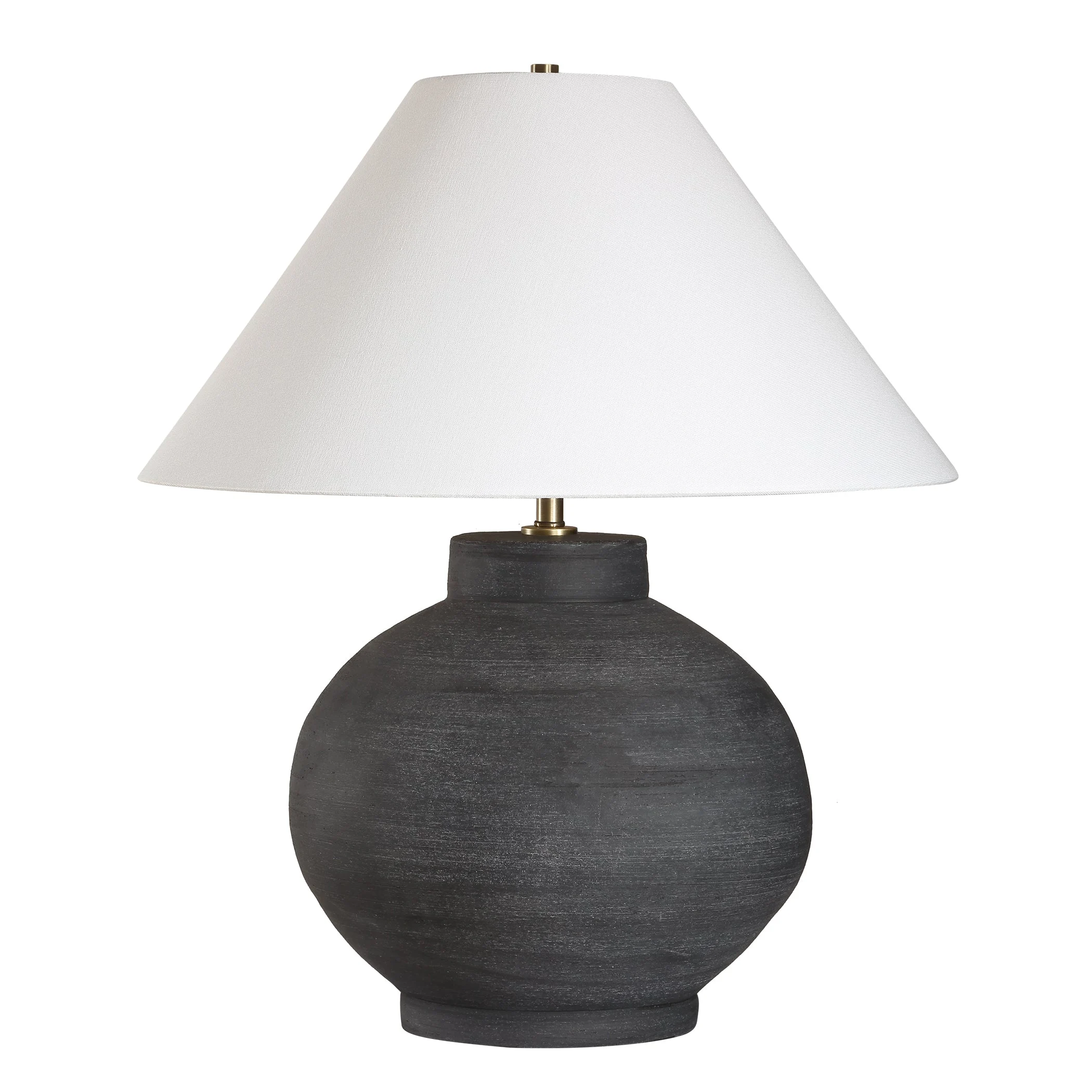 Tramore Rustic Charcoal Table Lamp