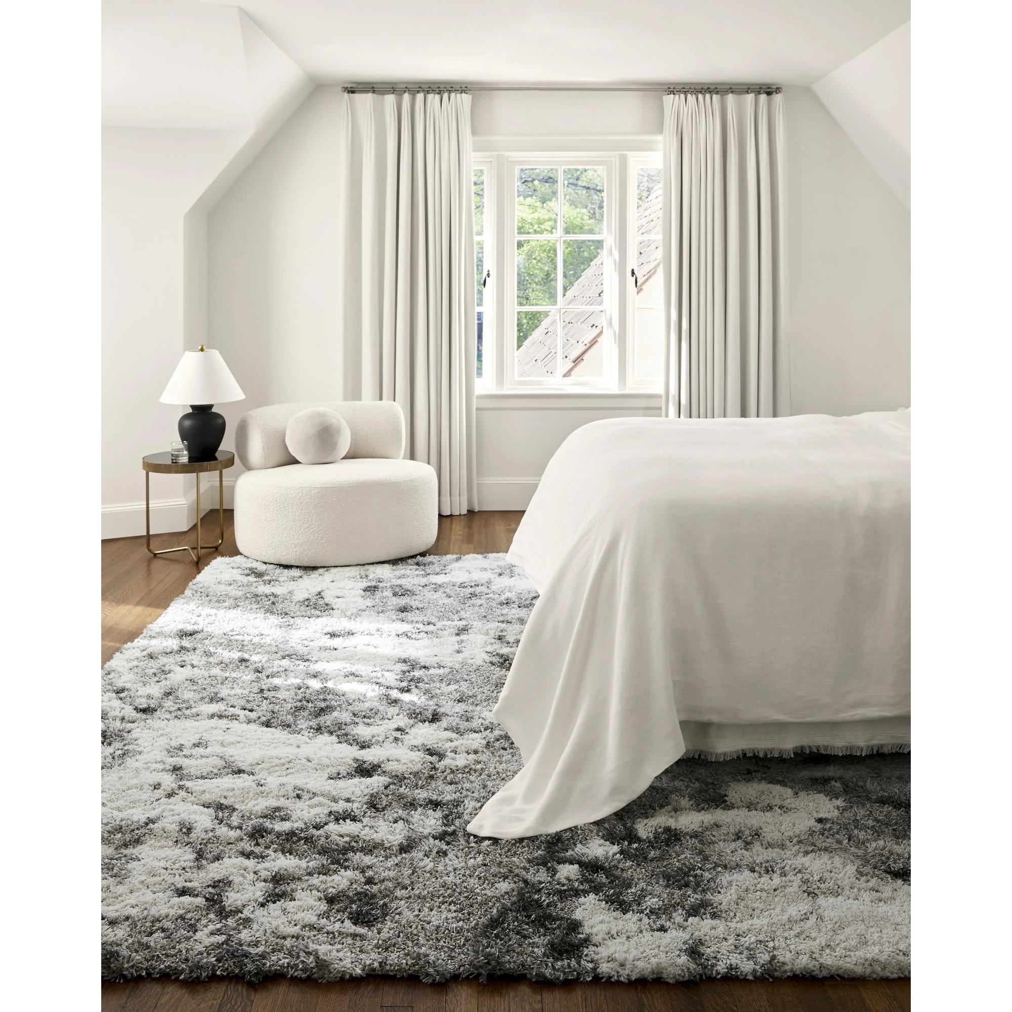 Livabliss Alta Shag Scandinavian Abstract Area Rug