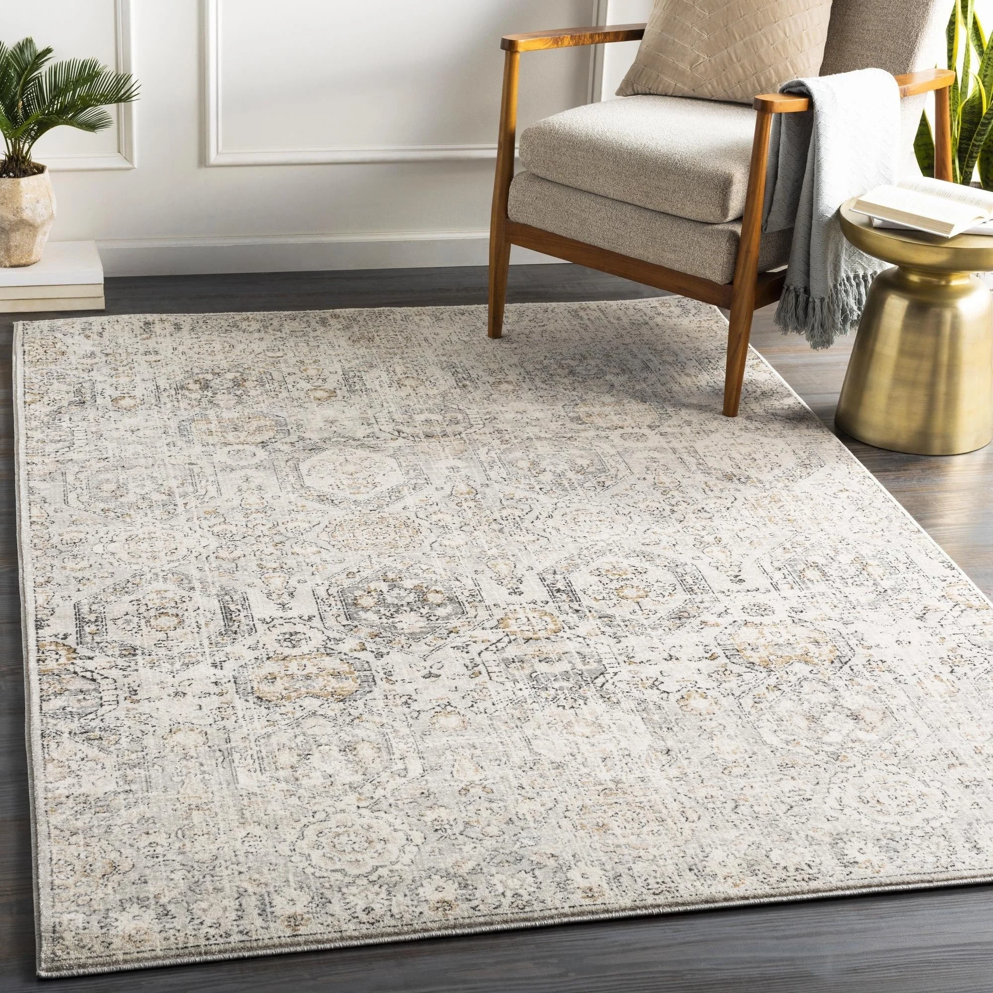 Livabliss Indigo Arts & Crafts Medallion Area Rug