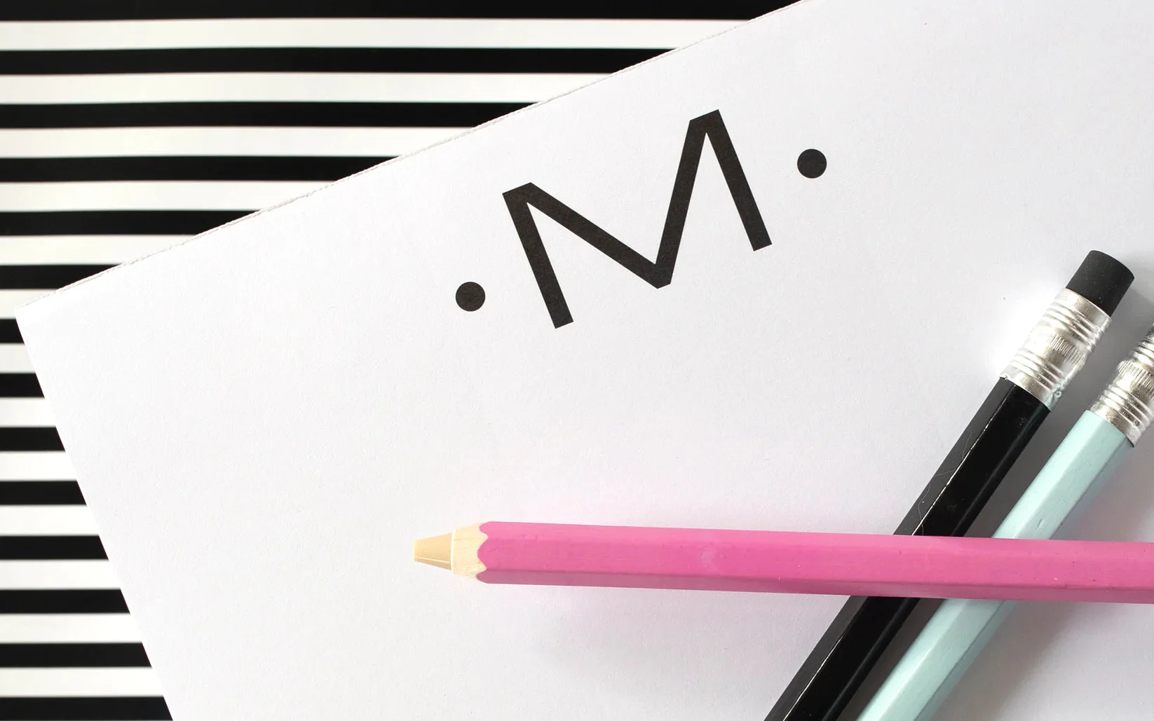 Gold Foil Large Initial Notepad