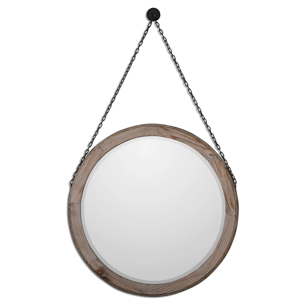 Uttermost 07656 Loughlin Round Wood Mirror