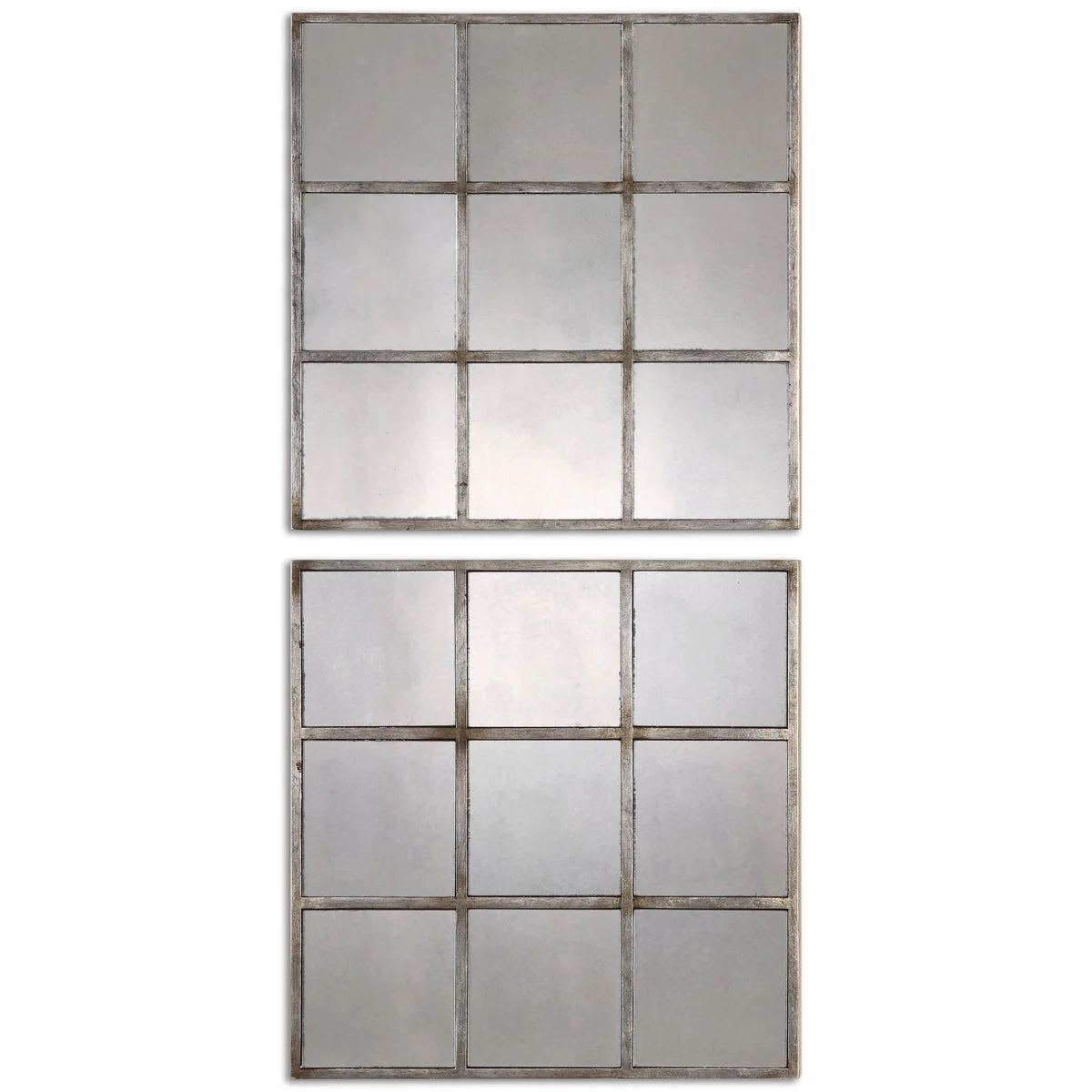 Uttermost 13935 Derowen Squares Antique Mirrors S/2