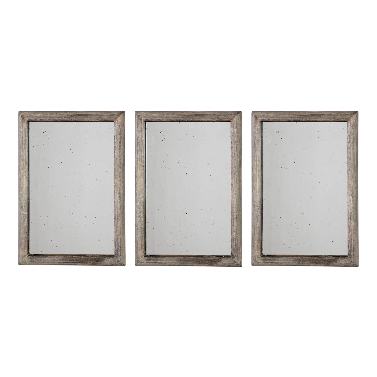 Uttermost 09117 Alcona Antiqued Silver Mirrors S/3